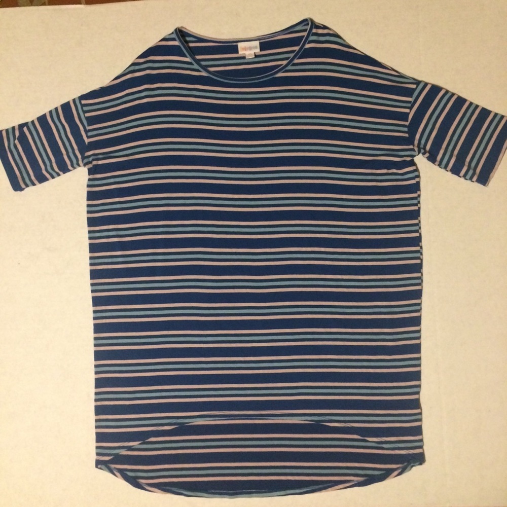 SOLD Lularoe Ocean tones Irma Blouse SZ XS Extra - Picture 3 of 5